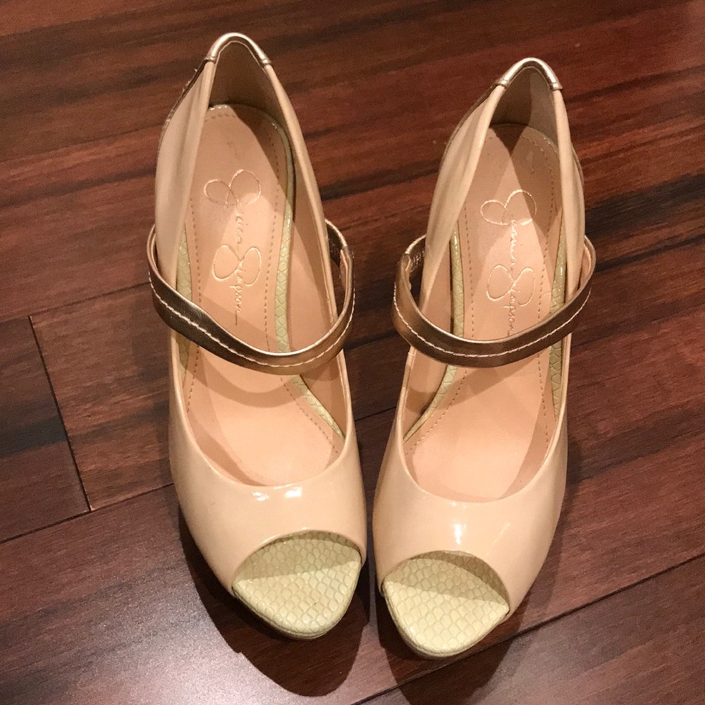 Jessica Simpson blush heels